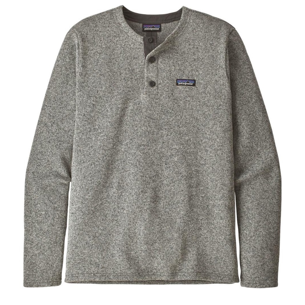 Patagonia Better Sweater Henley Gray Button-Up Pullover